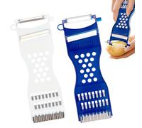 JUGUTA 2 Piezas Pelador Multifuncional Cortador De Verduras 6 En 1 -Spiralizer, Cortador En Juliana, Rallador De Verduras, Apto Para Calabacín, Zanahorias, Patatas Y Frutas