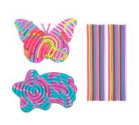 Juguta 2 Piezas Tablero de Actividad Sensorial para Aliviar el EstréS, Silicona Tablero Sensorial de DiseñO de Doble Cara con 22 Cuerdas para NiñOs Mayores de 3 AñOs y Adultos, Autismo