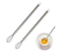 JUGUTA 2 Piezas Taza Batidora Batidores Pequeños De Acero Inoxidable, Pequeños Batidores Para Tazas, Robustos Y Pequeños, Para Hacer Espuma, Crema Batidora Y Remover