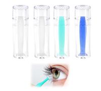 JUGUTA 4 Piezas Ventosas Para Quitar Lentes De Contacto, Para Lentes Duras Y Ortho-K, Colores: 1 Verde, 1 Azul, 2 Transparentes, Tamaño 2.8Cm De Largo
