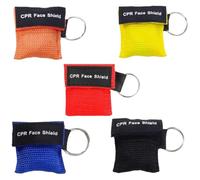 JUGUTA 5 Pcs Cpr Face Shield Unidades De Máscaras Respiratorias Cpr Con Llavero Portátiles Y De Primeros Auxilios Con Barrera Respiratoria Y Válvula De Retención