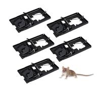 JUGUTA 5 Pieges a Souris, Piege a Coup, Piege a Rats Efficace, Tapette a Souris Puissant, Pieges a Souris en Metal, Pour Maison, Bureau et Jardin