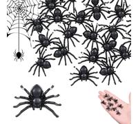 JUGUTA Araña 100 Unids Errores Realistas De Plástico Falso Araña Cucarachas Gusanos De Halloween Broma Divertida Broma Party Favor Víspera De Todos Los Santos Decoración Apoyos Arañas Bichos