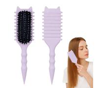 Juguta Curl Brush,Curl Defining Brush,Curl Define Styling Brush,Cepillo De Pelo De Cerdas De Jabalí Cepillo De Peinado Para Desenredar,Dar Forma y Definir Rizos Para Mujeres