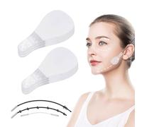 JUGUTA Face Lift Tape 80 Piezas Lifting Facial Parche Lifting Cuello Ojos Y Barbilla Cinta De Estiramiento Facial Banda De Estiramiento Facial En Forma De V Para La Mujer Anti-Envejecimiento