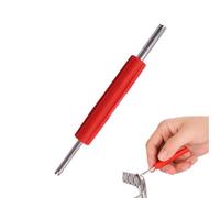 JUGUTA Herramientas De Extraccion Para Obus De Valvula Del Neumatico Rojo - Reparación De Obus De Válvula - Desmontador Obus De Neumaticos - Compatible Con Presta Y Schrader