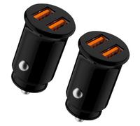JUGUTA Lisen 2 Pack Cargador Coche Carga Rapida 54W Usb C Cargador Mechero Cargador Movil Coche Para Iphone 16 13 15 12 11 Pro Max Adaptador Mechero Coche A Usb 12V Samsung Galaxy A15 S24 Xiaomi Redmi