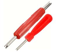 JUGUTA Obus Aire Acondicionado Herramientas De Extraccion Para Obus De Valvula Del Neumatico Rojo - Reparación De Obus De Válvula - Desmontador Obus De Neumaticos - Compatible Con Presta Y Schrader