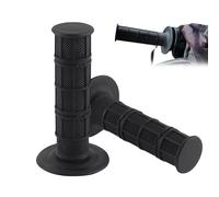 JUGUTA Puños Moto Universales 1 Par, Empuñaduras De Goma Para Manillar 22/24Mm, Color Negro, Diseño Antideslizante