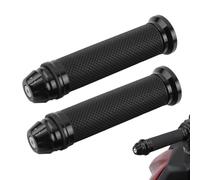 JUGUTA Puños Protaper Universales 1 Par, Para Manillar Motocicleta 22/24Mm, Antideslizantes Para Scooters Quad Atv, Aluminio Cnc, Color Negro