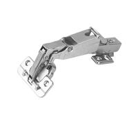 Jugutyeg para Puerta de Gabinete con Ángulo de Apertura Amplio Hidráulica Plegable para Mueble Cierre Silencioso Estructura Sólida de Met, Bisagra de media superposición