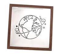 Jugutyeg Ticket Shadow Box Archivador de Marco de Madera para Coleccionar s Y Souvenirs Adecuado para Regalar Celebraciones Decoración de, 15cm X 15cm X 4.5cm