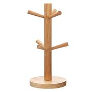 JUHONNZ Soporte de Copa,Colgador Tazas Soporte de Taza de Madera Arbol Soporte de Taza para Taza de Cocina Mesa Organizador de Taza de Café de Té