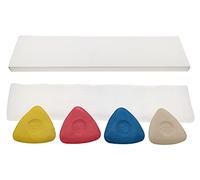 JUHONNZ Tizas de Sastre, 4 Pcs Tiza de Sastre para Marcar Tela Triangular, Tiza Costura para Manualidades