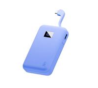 Juice Banco de energía ecológico Integrado, Cargador portátil de 10.000 mAh con Cable Integrado y Pantalla Digital, Salida USB-C, Banco de energía para iPhone 15 16 Pro MAX, Samsung, Xiaomi, iPad