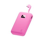 Juice Banco de energía ecológico Integrado, Cargador portátil de 10.000 mAh con Cable Integrado y Pantalla Digital, Salida USB-C, Banco de energía para iPhone 15 16 Pro MAX, Samsung, Xiaomi, Android