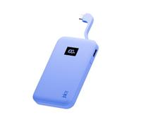 Juice Banco de energía ecológico integrado, cargador portátil de 5000 mAh con cable integrado y pantalla digital, salida USB-C, banco de energía para iPhone 15 16 Pro Max, Samsung, Xiaomi, iPad, GoPro