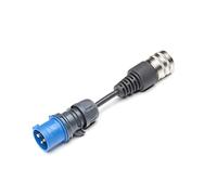 Juice Connector, Adaptador Azul CEE16 para Cargador Coche Electrico, Enchufe Portatil para Cable de Carga Coche Electrico, Compatible con el Juice Booster 2 y el Juice Booster 3 Air Wallbox