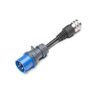 Juice Connector, Adaptador Azul CEE32 para Cargador Coche Electrico, Enchufe Portatil para Cable de Carga Coche Electrico, Compatible con el Juice Booster 2 y el Juice Booster 3 Air Wallbox