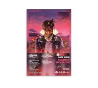 Juice Wrld Legends Never DieArt - Impresión moderna de imagen para dormitorio familiar, póster de impresión para sala de estar, lienzo estético para pared, decoración de dormitorio de niñas jóvenes,