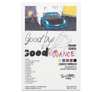 Juice Wrld - Póster de Goodbye & Good Riddance, portada de álbum, pinturas impresas, lienzo, arte de pared para dormitorio, sala de estar, hogar, baño, dormitorio, oficina, decoración, sin marco, 16 x