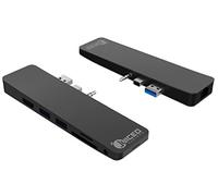 Juiced Systems CruzHUB - Adaptador de superficie para portátil 2 - Diseñado para Surface Laptop 2 - Gigabit Ethernet - 4K HDMI - 2 USB 3.0 - SD - Micro SD - AUX - Compatible con Surface Laptop v1 y v2