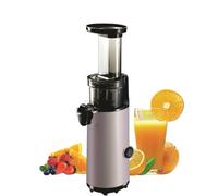 JuiceInstant Extractor de zumo - Exprimidor lento silencioso de prensado en frío, funcion licuadora para frutas y verduras, extracción de nutrientes, espacio pequeño (Grafito)