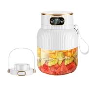 Juicer - Máquina de mezcla de alimentos (recargable, Juicer de pantalla digital, procesamiento de alimentos compactos, 600 ml, máquina de mezcla de alimentos compactos, 600 ml de capacidad para