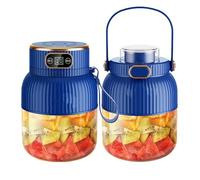 Juicer - Máquina de mezcla de alimentos (recargable, Juicer de pantalla digital, procesamiento de alimentos compactos, 600 ml, máquina de mezcla de alimentos compactos, 600 ml de capacidad para