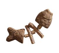 Juicio de masticación Juguetes lidera, Juguetes de dentición del Gatito - Fishbone teether - Toy de mastreo de Madera Interactivo para los Gatos para Reducir el aburrimiento de la Salud bucal