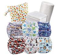 Juicy Bumbles Bambú Pañal de Tela Reutilizables Ecológicos + Rellenos Insertos de Bambú+Toallas + Bolsa, Nacido a 3 años