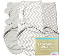Juicy Bumbles Swaddle Bebe 0-3 Meses - Manta Envolvente Bebé Saco de Dormir Bebe Recien Nacido 1 TOG - Manta de Arrullo Algodón Oeko Tex - Sack de Sueño Gris 0-3 Months