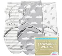 Juicy Bumbles Swaddle Bebe 0-3 Meses - Manta Envolvente Bebé Saco de Dormir Bebe Recien Nacido 1 TOG - Manta de Arrullo Algodón Oeko Tex - Sack de Sueño - Nube y Estrellas 0-3 Months