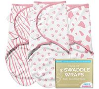 Juicy Bumbles Swaddle Bebe 3-6 Meses - Manta Envolvente Bebé Saco de Dormir Bebe Recien Nacido 1 TOG - Manta de Arrullo Algodón Oeko Tex - Sack de Sueño Rosa 4-6 Months