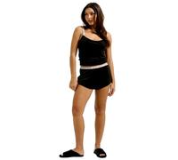 Juicy Couture Austyn Shorts-Pyjama Unterteil Hose Schlafhose Schlafanzughose aus Velour Versch. Farben Parte Inferior de Pijama, Negro, S Mujeres