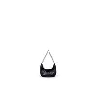 Juicy Couture - Bolso Hobo de poliuretano, negro (25 x 8 x 15 cm)