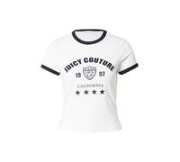 Juicy Couture Camiseta 'The Arched Football Ringer' negro / blanco M negro / blanco