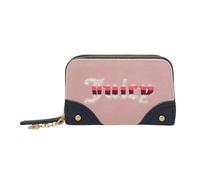 Juicy Couture Cartera mediana con doble cremallera alrededor para mujer, Rubor polvoriento/chocolate, Talla única, Contemporáneo