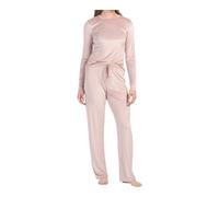 Juicy Couture Conjunto de dormir de dos piezas de forro polar de terciopelo, Coco Kiss L/S, XL