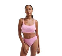 Juicy Couture Conjunto de lencería para Mujer Juicy Diamante Bralette & High Leg Brief Begonia Rosa, estándar (44 Unidades), Begonia Pink, Talla única
