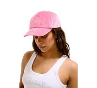 Juicy Couture Gorra de béisbol Veronica para Mujer, Ajustable, de Terciopelo, con Aplicaciones glamurosas, Gorra de béisbol, Rosa Intenso., Talla única