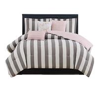 Juicy Couture Juego de edredón, Rayas Cabana, Queen