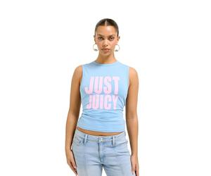 Juicy Couture Just Juicy Tank Figubetontes Print T Shirt Top Oberteil Versch. Farben Camisa Cami, Azul Atardecer, L Mujeres