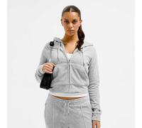 Juicy Couture Madison - Sudadera con Capucha para Mujer, con Capucha y Forro Polar, Silver Marl, XS