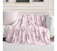 Juicy Couture - Manta Decorativa para sofás, sillas y Camas, Lujosa y Suave, Elegante decoración del hogar, Mide 50 x 70 Pulgadas, Color Rosa