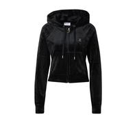 Juicy Couture Sudadera con cremallera 'Madison' negro / plata M negro / plata