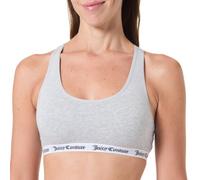 Juicy Couture Sujetador Tipo Bralette de algodón Verity para Mujer, Plata Marga, S