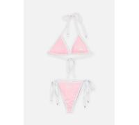 JUICY COUTURE Taihiti Charm Gothic Jc Triangle Bikini XS Rosa