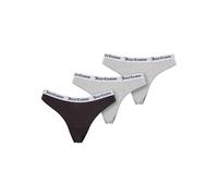 Juicy Couture Tanga 'Dana' gris moteado / negro / blanco XL EUR