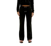 JUICY COUTURE Tina Midrise Track Pants L Negro